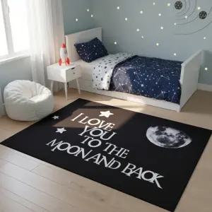 홈메이드 먼지없는 단모 러그 거실 카페트 유니크 대형 블랙러그 3번