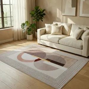 홈메이드 먼지없는 모던 러그 사계절 거실 카페트 단모 대형 42번