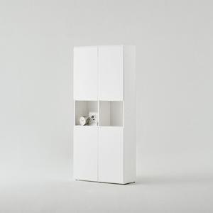 한샘 티오 격자책장 상하부도어형 5단 80cm (컬러 택1)