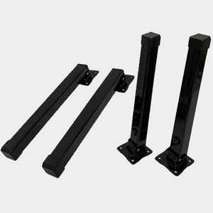 철 접이식상다리 좌탁 철제다리 테이블 상다리 가구 발통 서랍장 블랙 1개 낱개판매