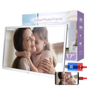 AP1173C 17인치 디지털 액자 C타입 미러링 세트 휴대용 서브 보조 차박 캠핑 차량용 듀얼 게임용 모니터