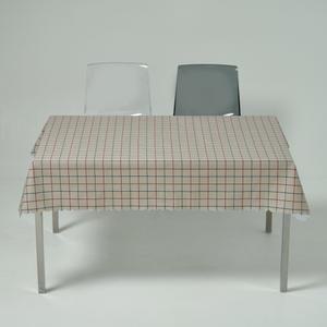 룰루홈 PVC 방수 식탁보 격자베이지, 138-180, 1개