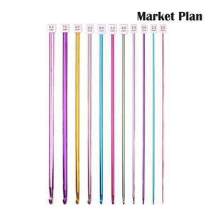 마켓플랜 뜨개질 비비드 롱코바늘 11종세트