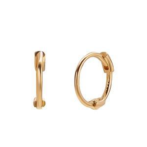 [모아르]18K 원터치 귀걸이 슬림링 폭0.7mm 지름0.7cm