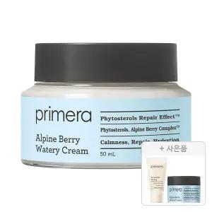 프리메라 알파인 베리 워터리 크림 50ml, 1개+증정(페이셜마일드필링 30ml, 1개+알파인 베리 워터리 크림 15ml, 1개)