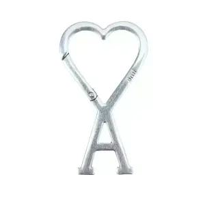 하트 로고 후크 키링 키홀더 실버 (UKR907 369 905) [당일]