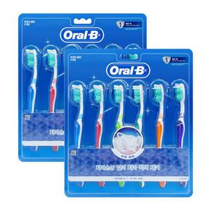 오랄비 후레쉬클린 40모 6개입 2개 / 오랄비칫솔