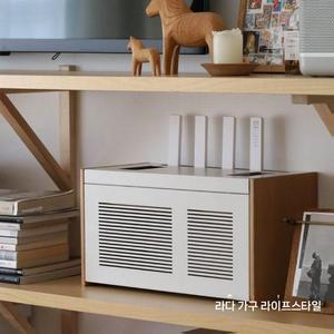 공유기박스 와이파이 콘센트 수납함 셋톱박스 사무실 공유기 셋탑박스 정리함 보관함 숨기기