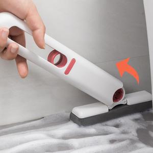 미니 밀대걸레 물기제거 스퀴지 원터치 막대 걸레 틈새 유리청소