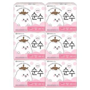 중형 순수 좋은느낌 울트라 날개 생리대 18입x6개