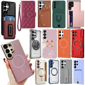 갤럭시S25 S25플러스 S25울트라 S25엣지 S25FE 맥세이프 카드수납 지갑 가죽 하드 실리콘 링 핸드폰 케이스
