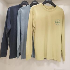 뱅뱅 HC15 뱅뱅 봄 남성 얇은 소매시보리 라운드 긴팔 티셔츠 뱅뱅,얇은,레이어드,이