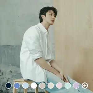 045501 옥스포드 긴팔 셔츠 (솔리드)