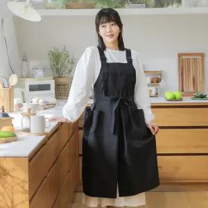 앞치마와가운 꽃집 카페 네일샵 미용실 원피스형 X끈형 생활방수 롱앞치마 PR01