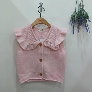 치크 sh06 포근한 V넥 프릴 조끼 포근한 V넥 프릴 조끼 CKVK24W2G