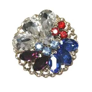 [하프클럽/]크리스탈 브로치(7color)