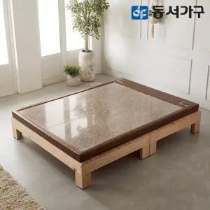 [동서가구]로제 무헤드 편백나무 ALL 프레임 퀸 Q 홍맥반석 고급 보료 돌침대 ...