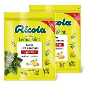 리콜라 스위스 캔디 레몬민트맛 342g 2개