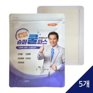 대영약품 슈퍼 쿨파스 5매입 x 5개 근육 관절 손목 무릎 붙이는 파스