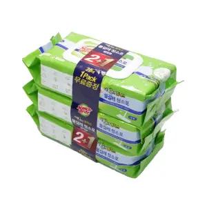 3M 더블액션+ 물걸레 청소포 대형 2+1 60매/밀대포/밀대걸레포/바닥물청소포/바닥물걸레포/물걸레리필