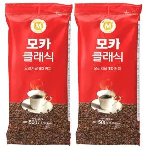 모카 클래식 오리지날 SD커피 500g 2개 베트남 원두 가루 대용량 블랙커피 아메리카노 자판기용