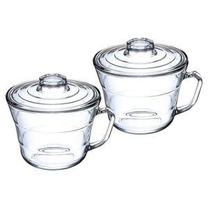 글라스락 렌지쿡 계란찜 용기 705ml 투명 2개