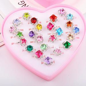 어린이 패션 악세사리 반지 아동 여아 유아 생일 선물 보석함 공주 놀이 손가락링 다이아 보석 반지링