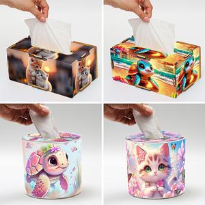 보석십자수 휴지케이스 만들기 원형 각티슈 케이스 DIY