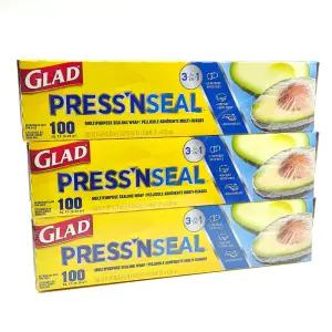 글래드 매직랩 프래스앤씰 소분 샌드위치 배달 커피 포장 붙이는 접착랩 31m 3개 세트