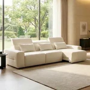 세인트블랑 릴렉시아 슬라이드 모션 아쿠아텍스 리클라이너 확장 패브릭 4인용 소파 sk