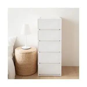 코멧 모던 서랍장 화이트 400mm 5개 one option