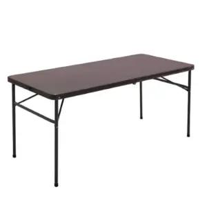 아웃인 접이식 브로몰딩 야외테이블1500_우드브라운