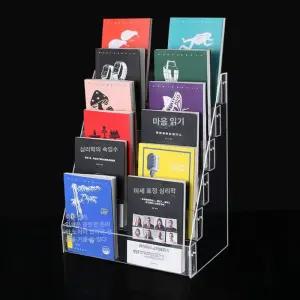아크릴전면책장 도서 디스플레이 수납 아크릴 책장 잡지