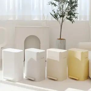 롤 봉투로 간편 리필하는 포르티 냄새차단 휴지통 24L +전용봉투) 4colors