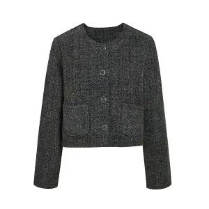 [JJ지고트](대전신세계)글리터 울 트위드 재킷 GRAN0JK111