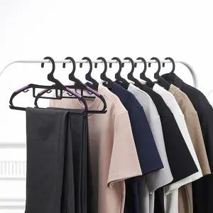 보노하우스 국내생산 리즈 논슬립 옷걸이 60P 타이 벨트 걸이 슬림 S라인