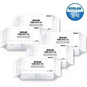 이콜랩 세이프 티슈 100매x5개 (총500매) / 항균 물티슈(바이러스제거 99.99%)