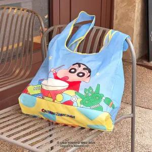 짱구 휴대용 접이식 장바구니 에코백 시장 가방 미니 포켓 장바구니 마켓백 (장난감상자 옵션)