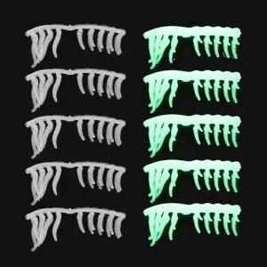 리얼 실리콘 축광 새우 다리 에기 튜닝 채비 10개입 야광 새우발 에기발