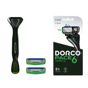 도루코 페이스6면도기 핸들 1개 +  면도기날 2개