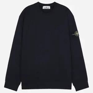 스톤아일랜드 5F 6100075 S0A50 V0020 와펜 크루넥 스웨트셔츠 네이비