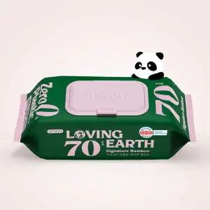 아이코코 아기 물티슈 유아용 시그니처 대나무 70매 10개