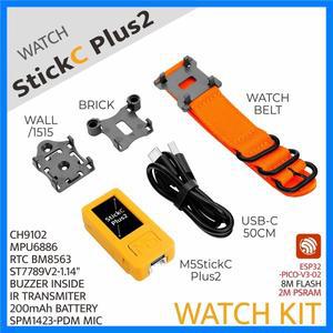 M5Stack M5StickC PLUS2 시계 액세서리 포함 ESP32-PICO-V3-02 미니 IoT 개발 키트 BLE 및 WiFi IoT 컨트롤