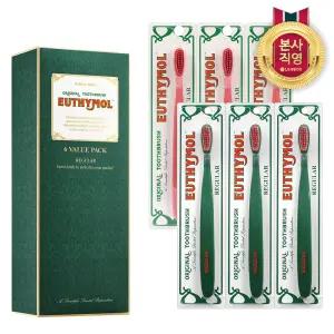 유시몰 로얄 헤리티지 레귤러 미세모 칫솔 6입 벨류팩