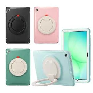 갤럭시탭 A11 플러스 케이스 마카롱 아머 케이스 손잡이 거치대 범퍼