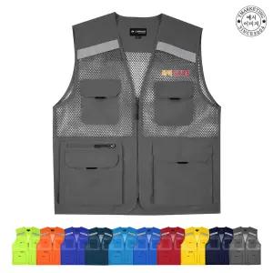 BTCS-3164 반사띠 여름 안전 망사조끼 단체 제작 문구조끼 (무료 인쇄 변경)