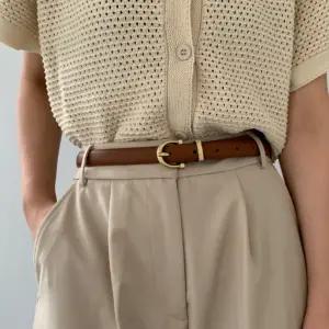 여성 허리 벨트 여자 소 가죽 원피스 청바지 캐주얼 정장 허리띠