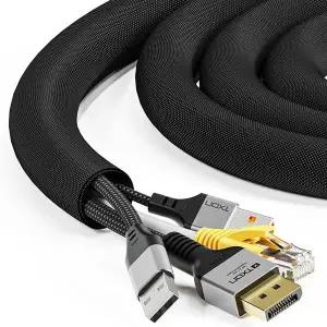 [티엑스온] 케이블 전선 정리 튜브 컴퓨터 선 보호 망사 커버 밴드 13mm