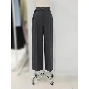 갤러리아 [SOUP]  니트 배색 벨티드 핀턱 와이드 팬츠 SC3LP831