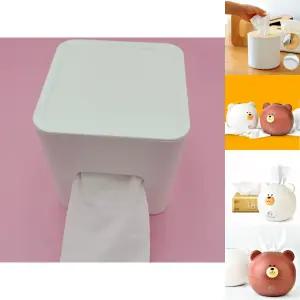 두루마리 사각 휴지케이스 화이트/휴지/걸이/화장지/집들이/선물/티슈/케이스/롤화장지/보관함/롤휴지/